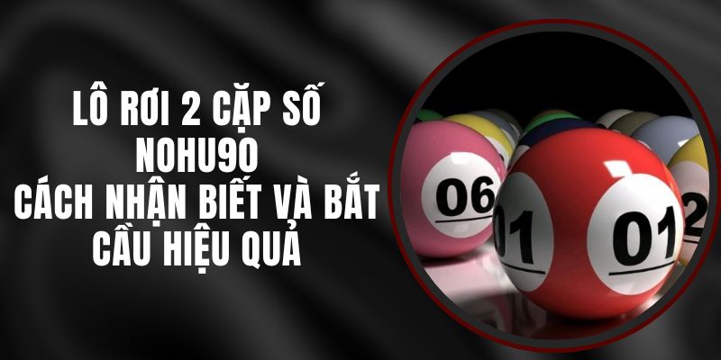 Lô Rơi 2 Cặp Số Nohu90 - Cách Nhận Biết Và Bắt Cầu Hiệu Quả